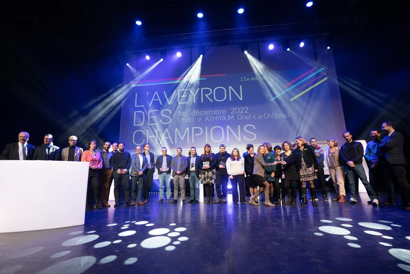 La remise des prix de la 11° édition de l'Aveyron des Champions