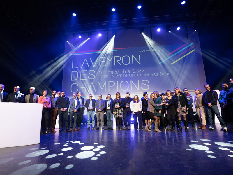 La remise des prix de la 11° édition de l'Aveyron des Champions